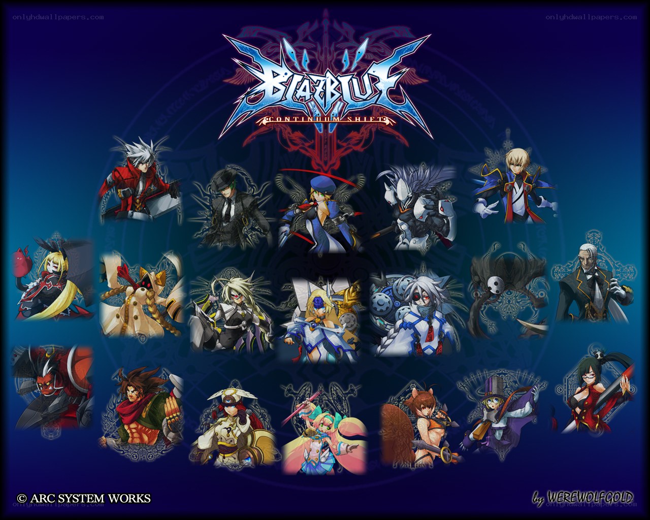 BlazBlue Continuum Shift characters