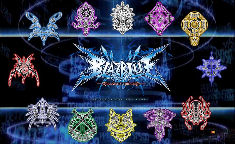 BlazBlue Logo with Symbols