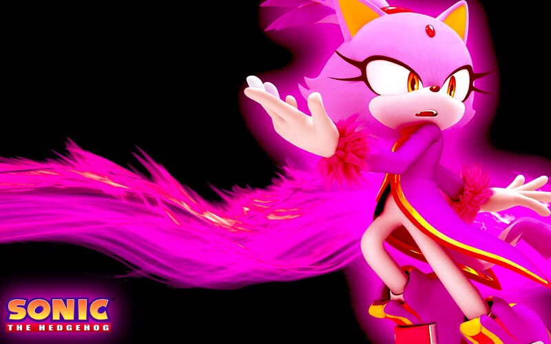 Blaze the Cat in action