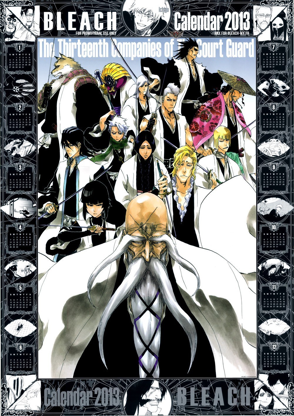 Bleach 2013 calendar art