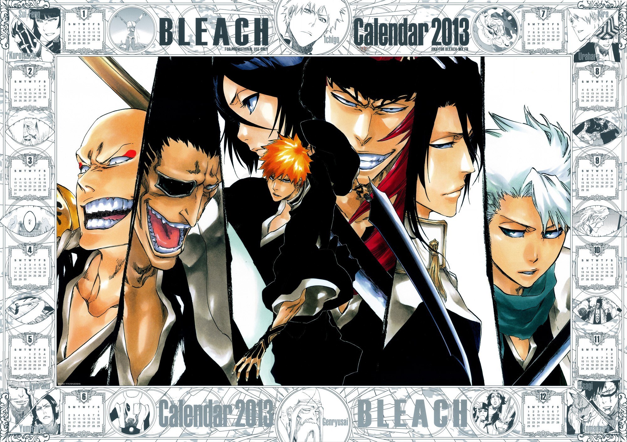 Bleach 2013 calendar art