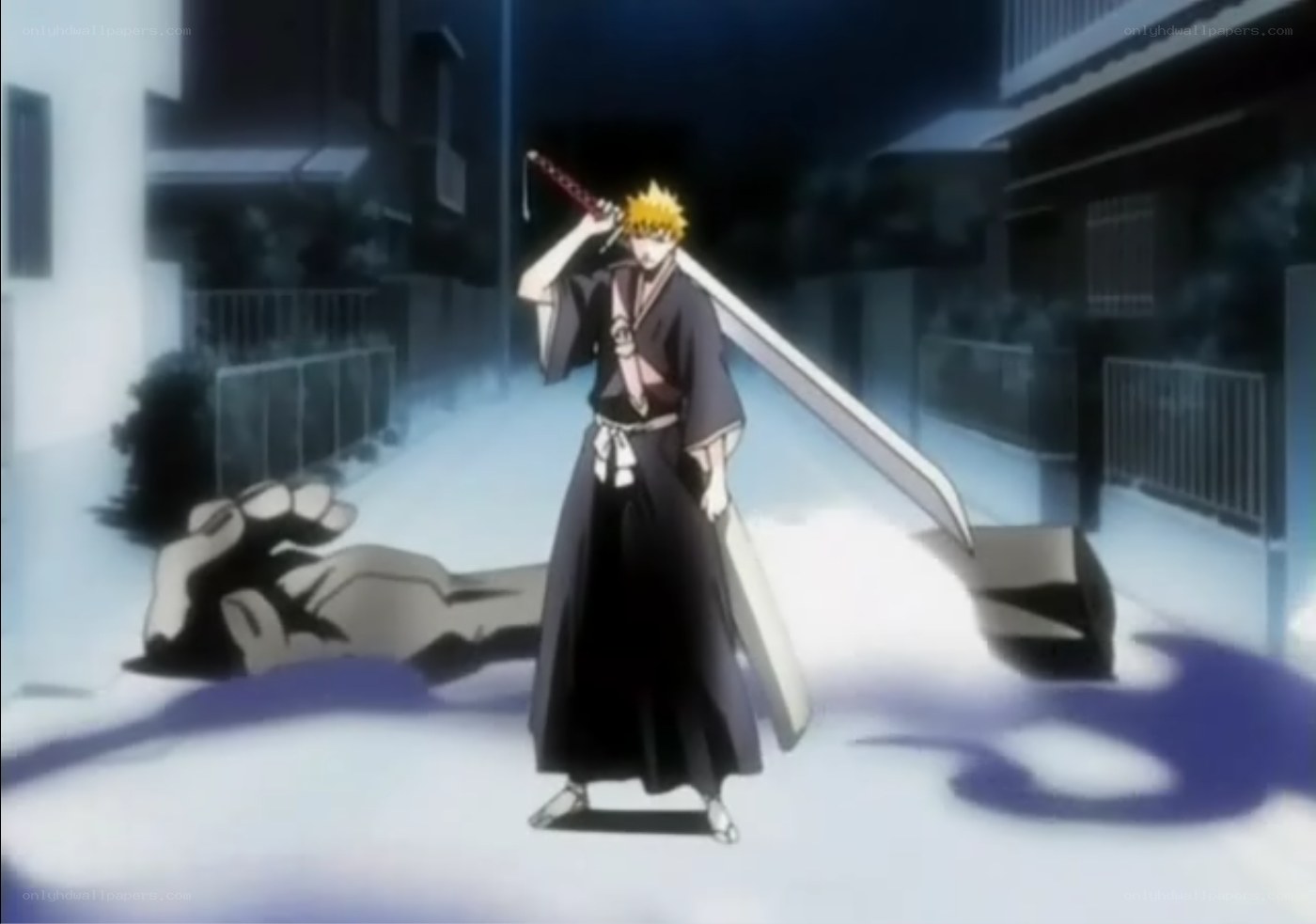 Bleach anime battle scene