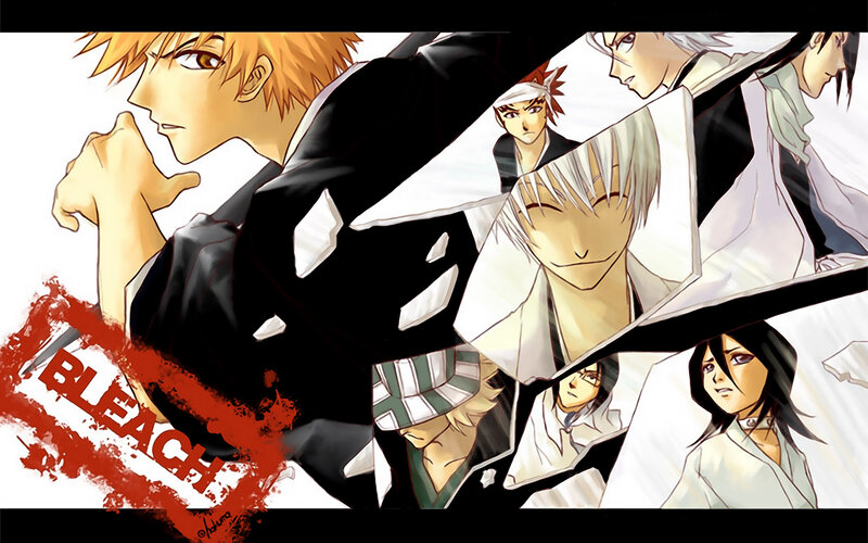 Bleach anime character collage