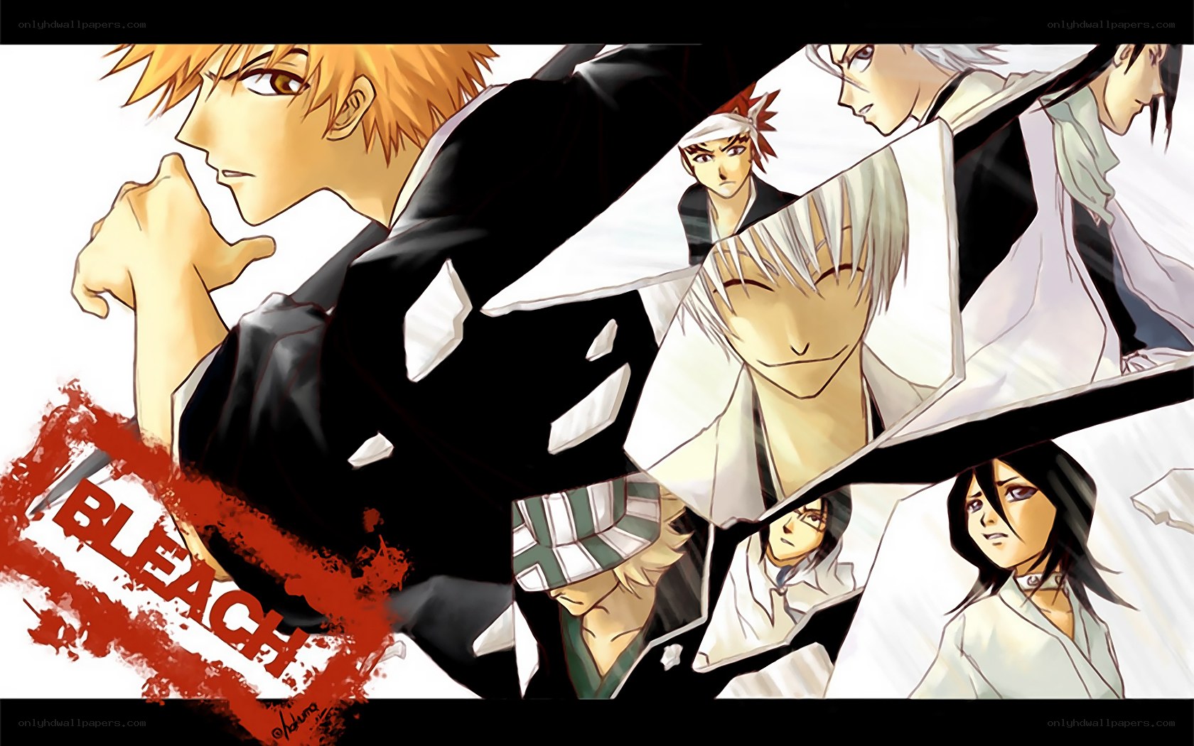 Bleach anime character collage