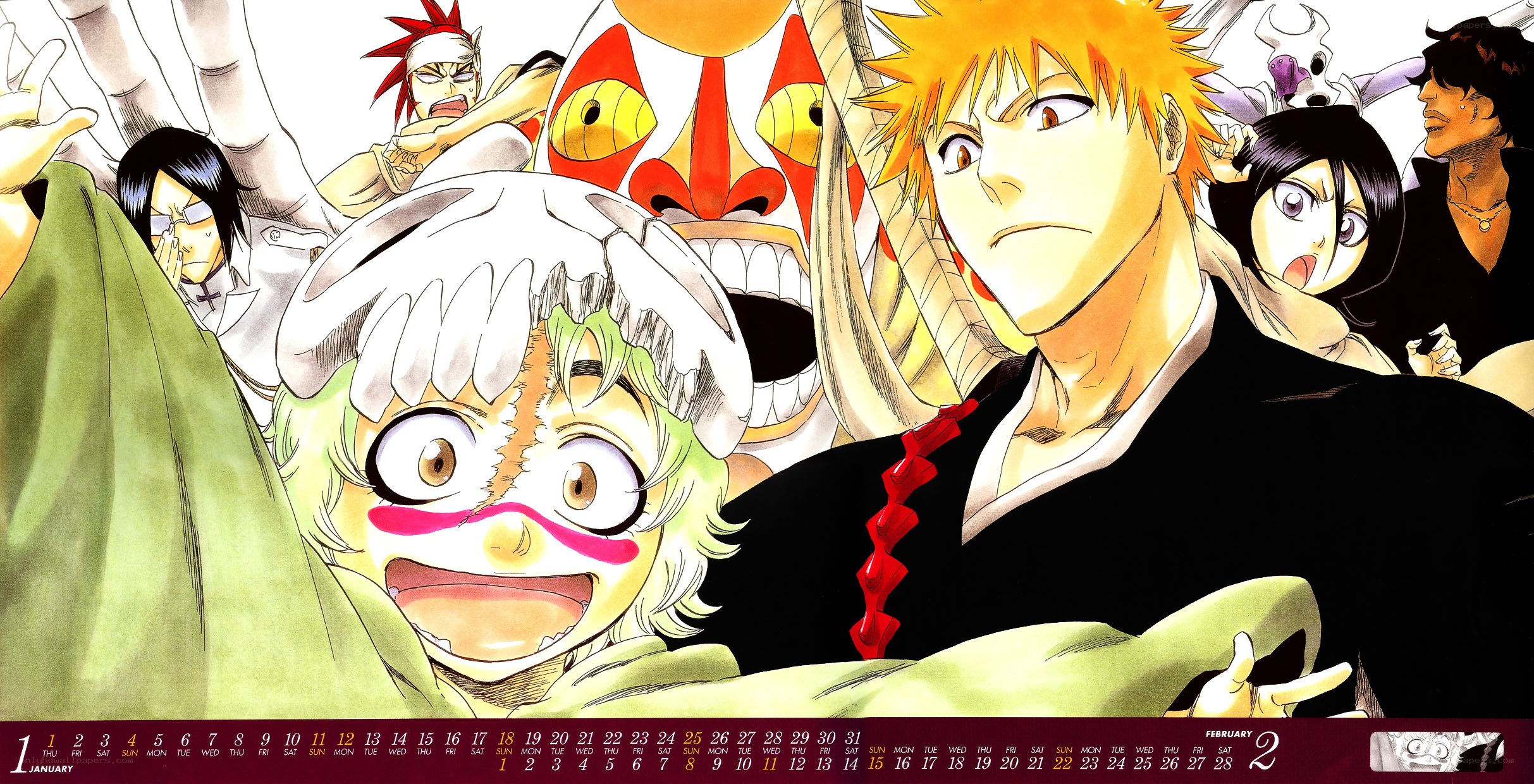 Bleach anime character collage