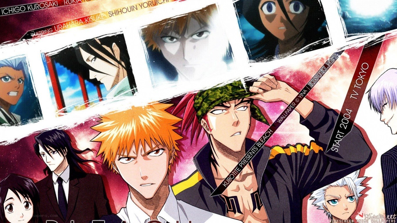 Bleach anime character collage