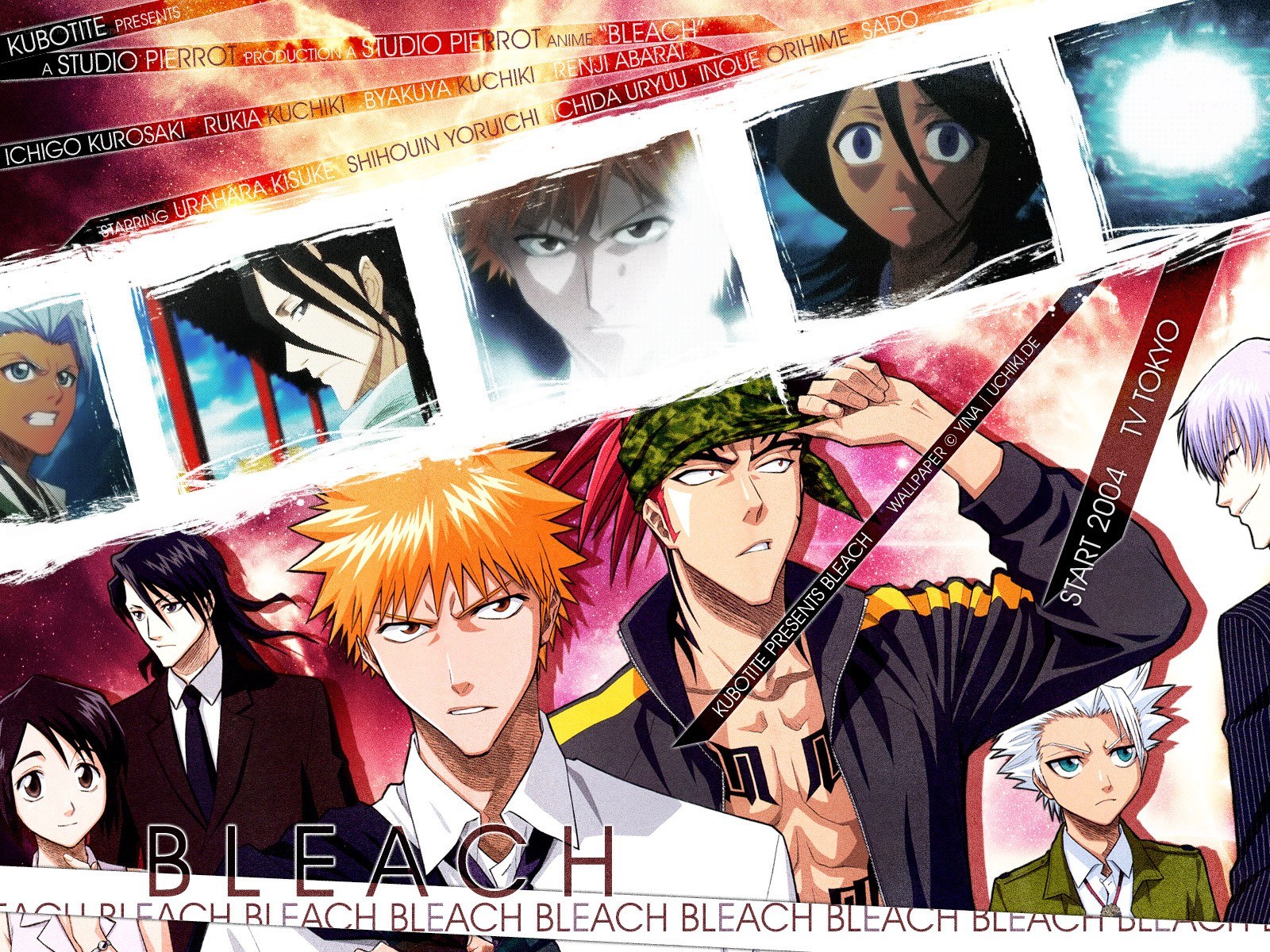 Bleach anime character collage