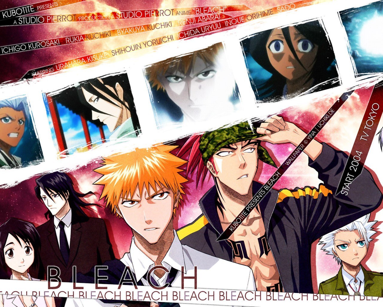 Bleach anime character collage