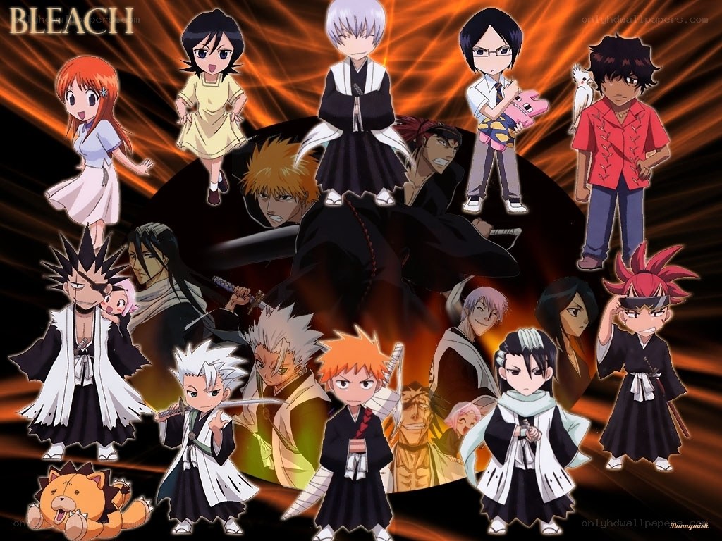 Bleach anime character collage