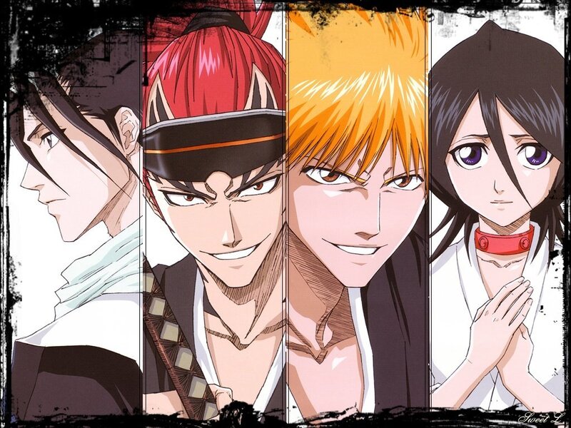 Bleach anime character collage