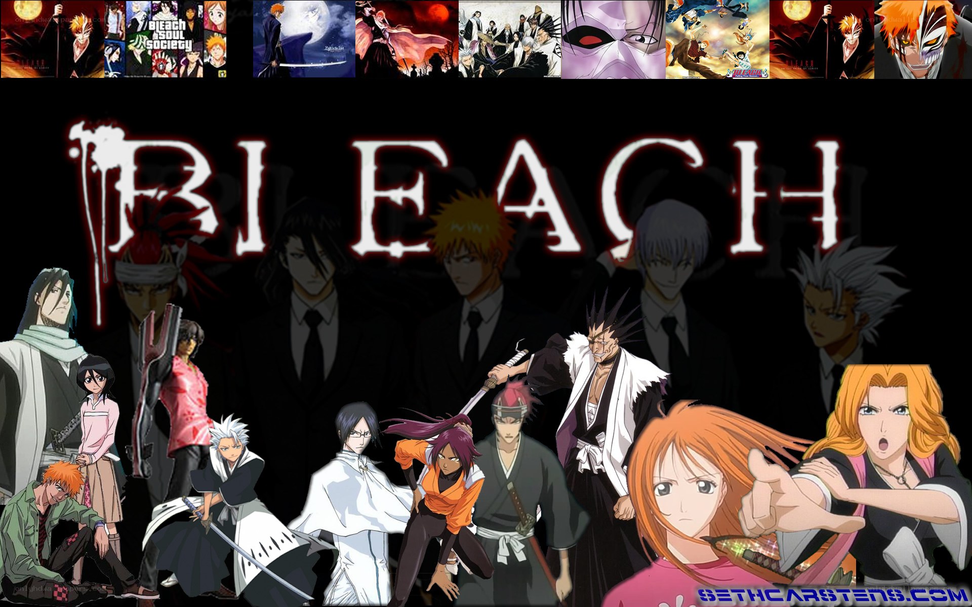 Bleach anime character collage