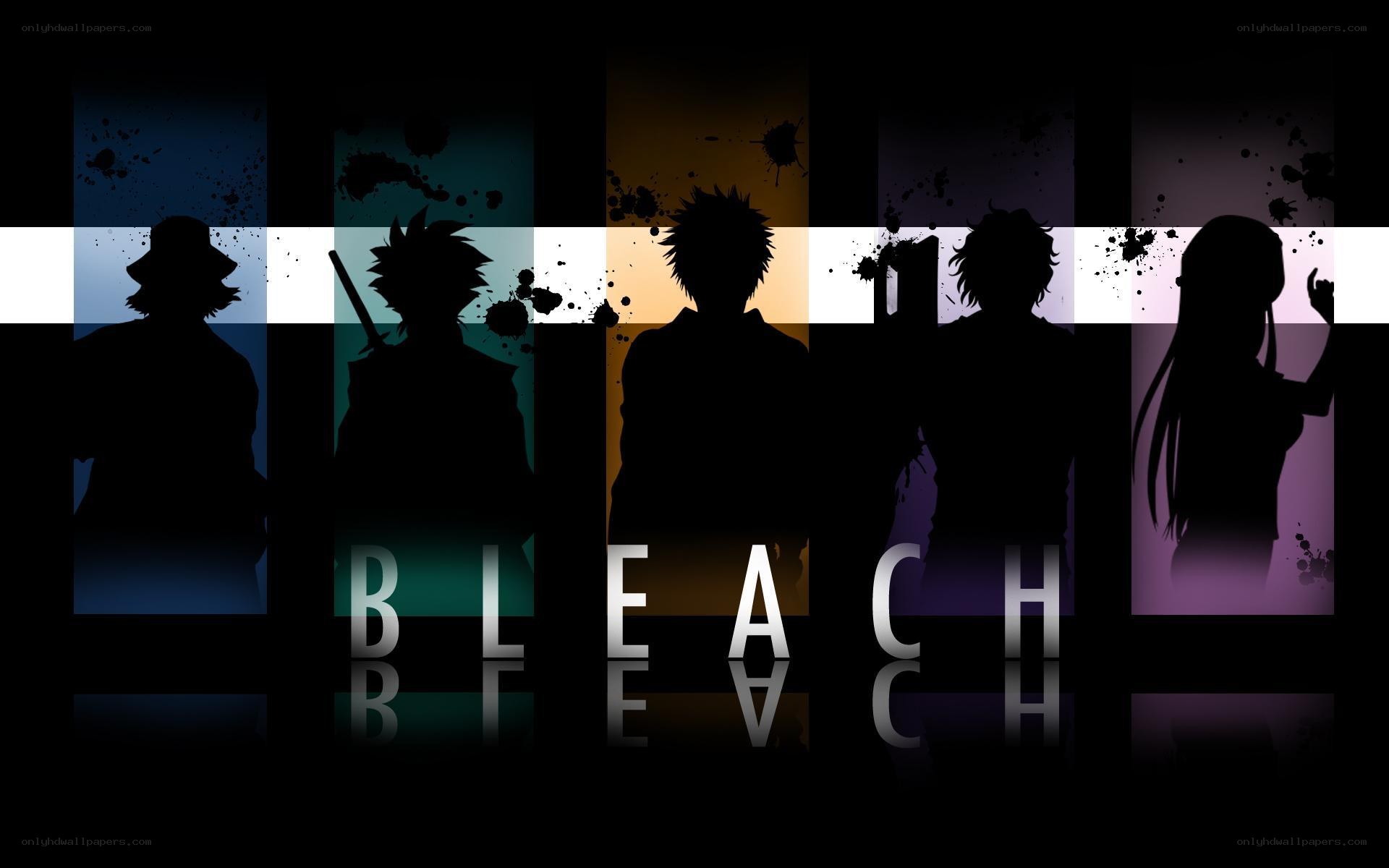 Bleach anime character silhouettes