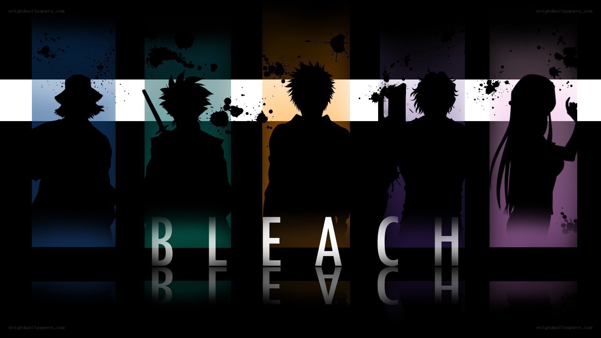Bleach anime character silhouettes