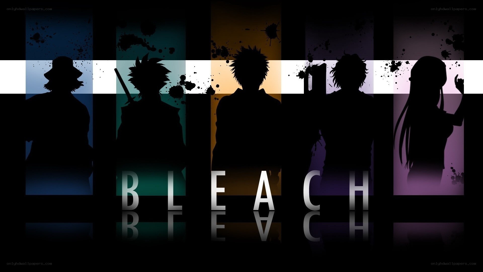 Bleach anime character silhouettes
