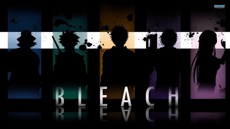 Bleach anime character silhouettes