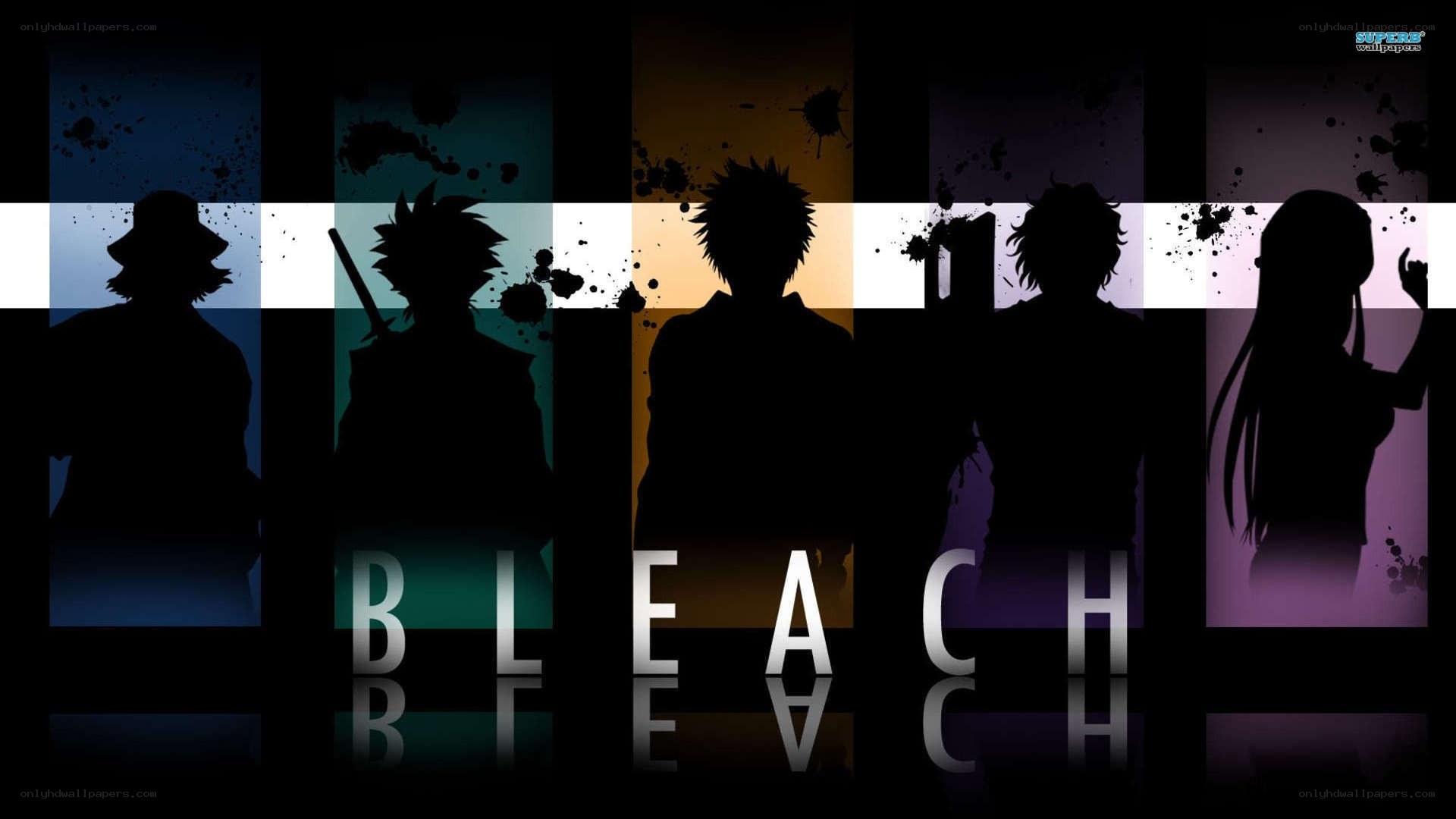 Bleach anime character silhouettes