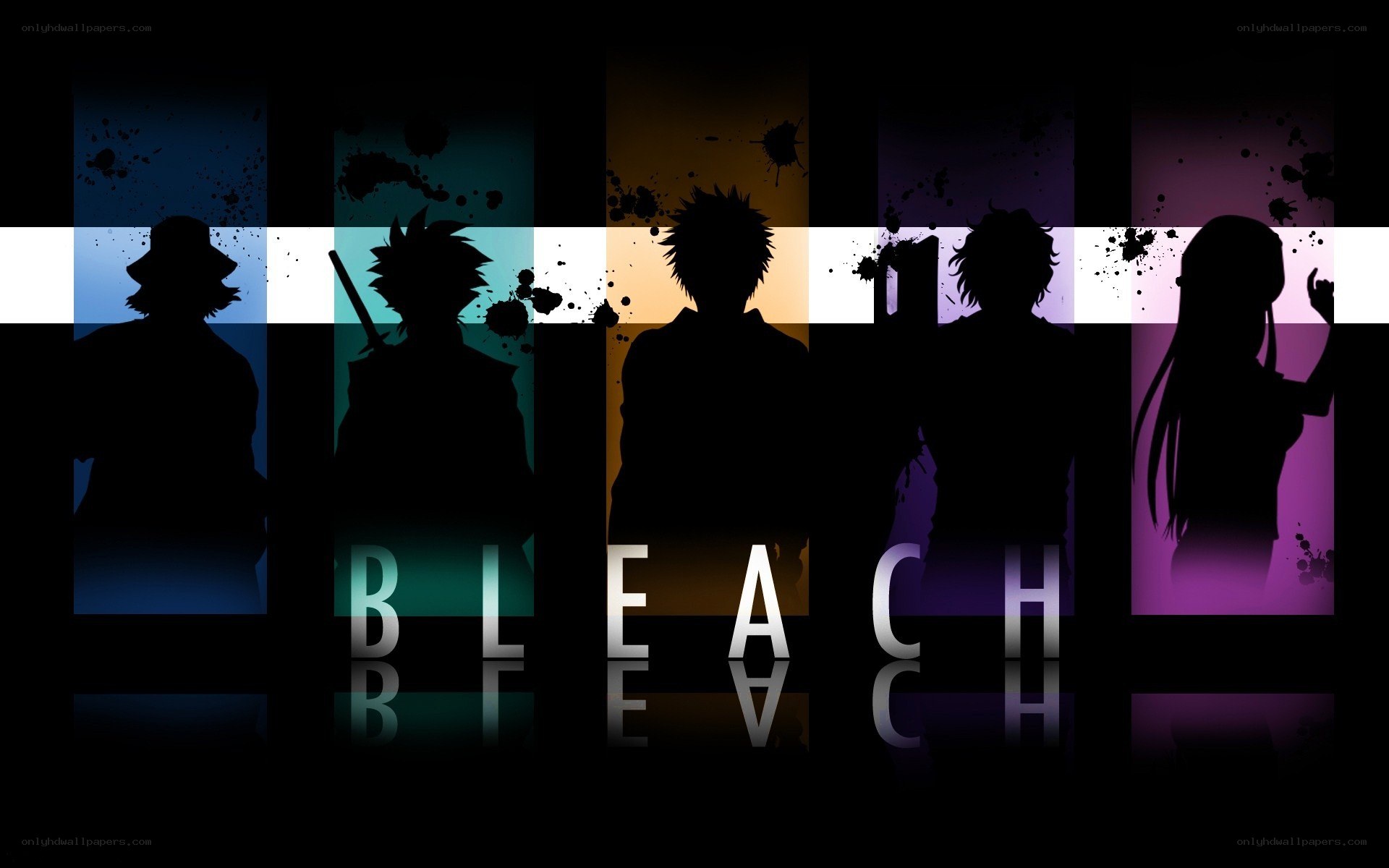 Bleach anime character silhouettes