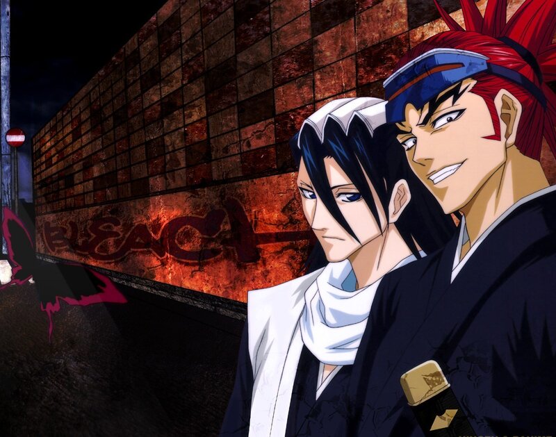 Bleach anime characters at night