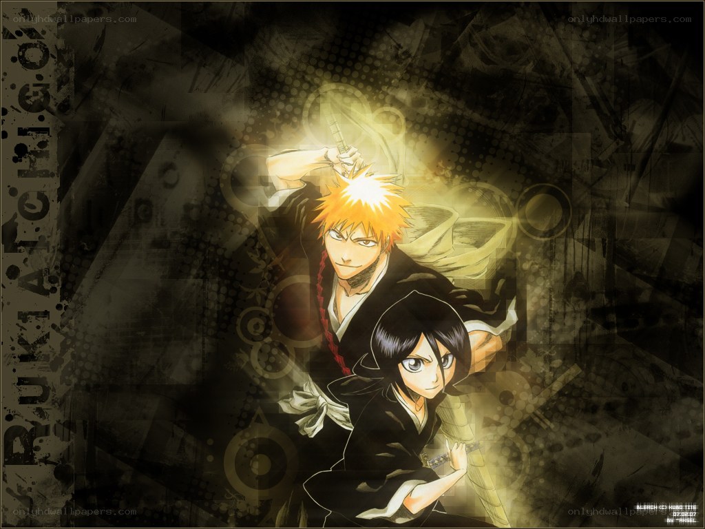 Bleach anime characters in action