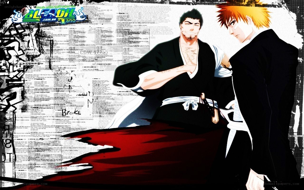 Bleach anime characters in action
