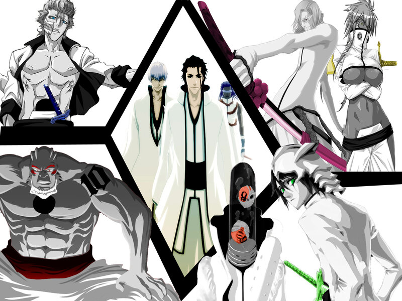 Bleach Arrancar characters collage