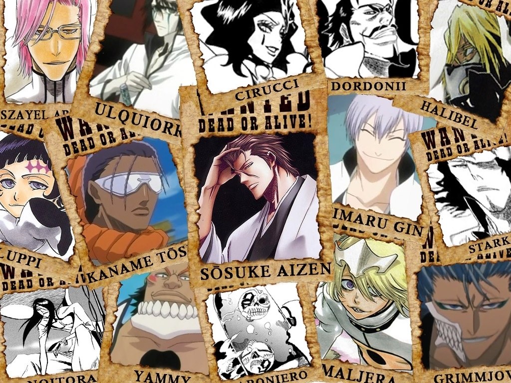 Bleach Arrancar wanted posters