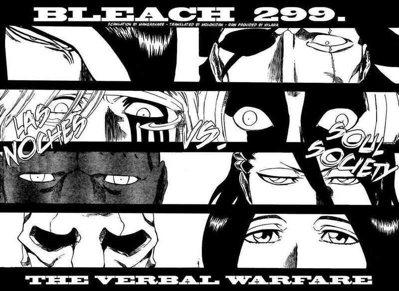 Bleach chapter 299 cover