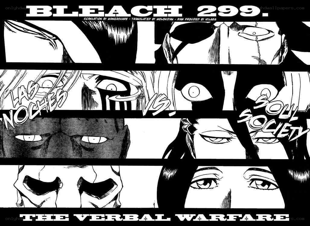 Bleach chapter 299 cover