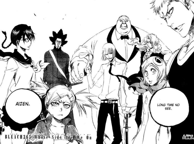 Bleach chapter 365 group scene