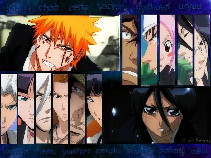 Bleach character collage
