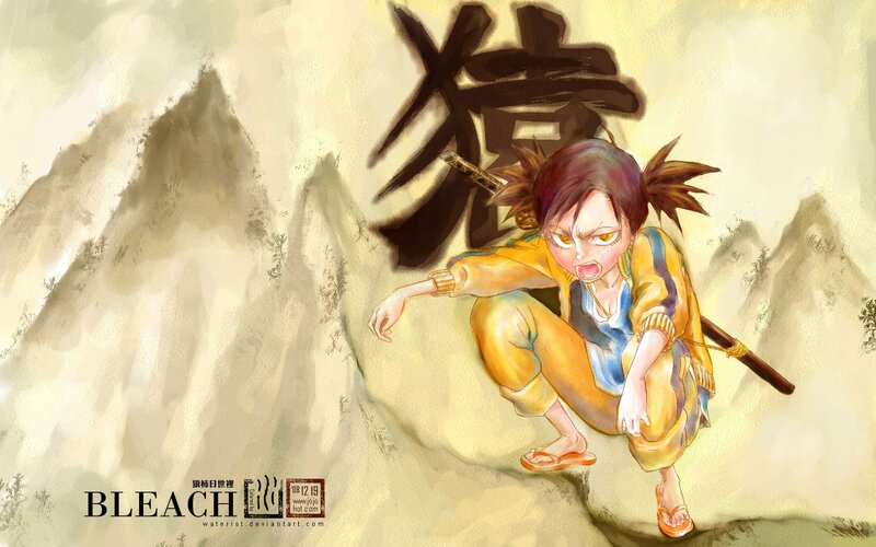 Bleach character in a dynamic pose