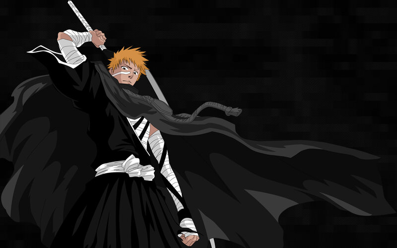 Bleach character in battle