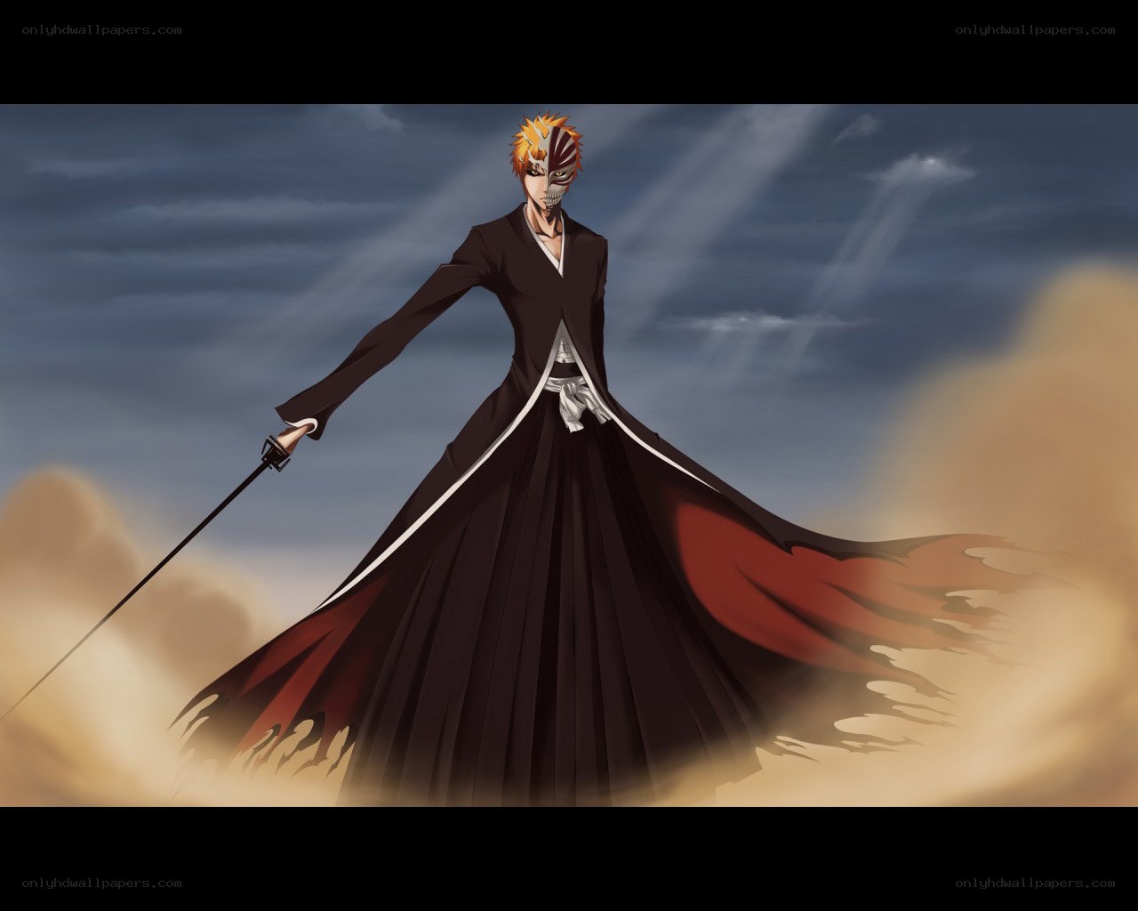 Bleach character in battle