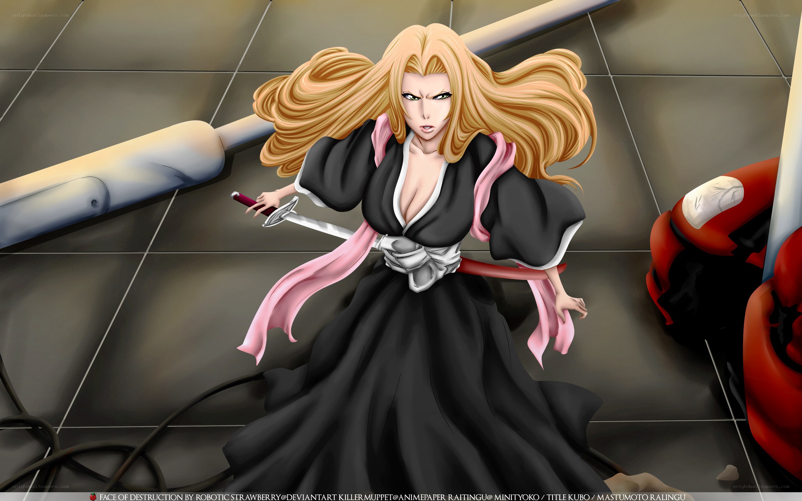 Bleach character in battle