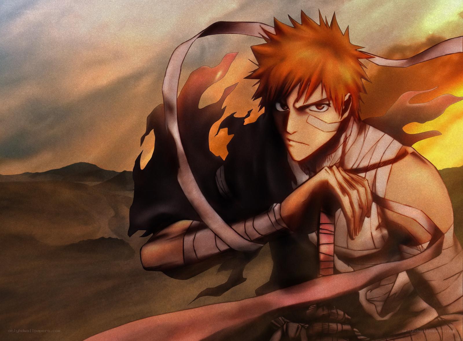 Bleach character in battle stance