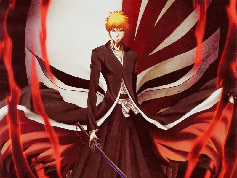 Bleach character in battle stance