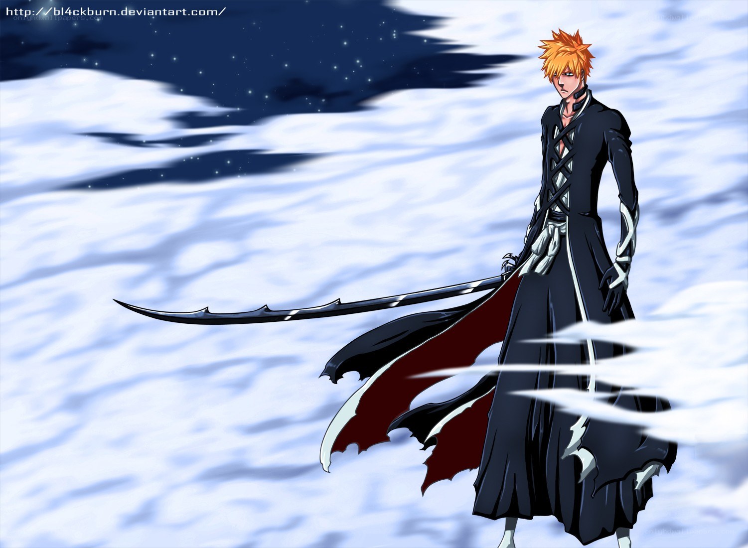 Bleach character in black cloak