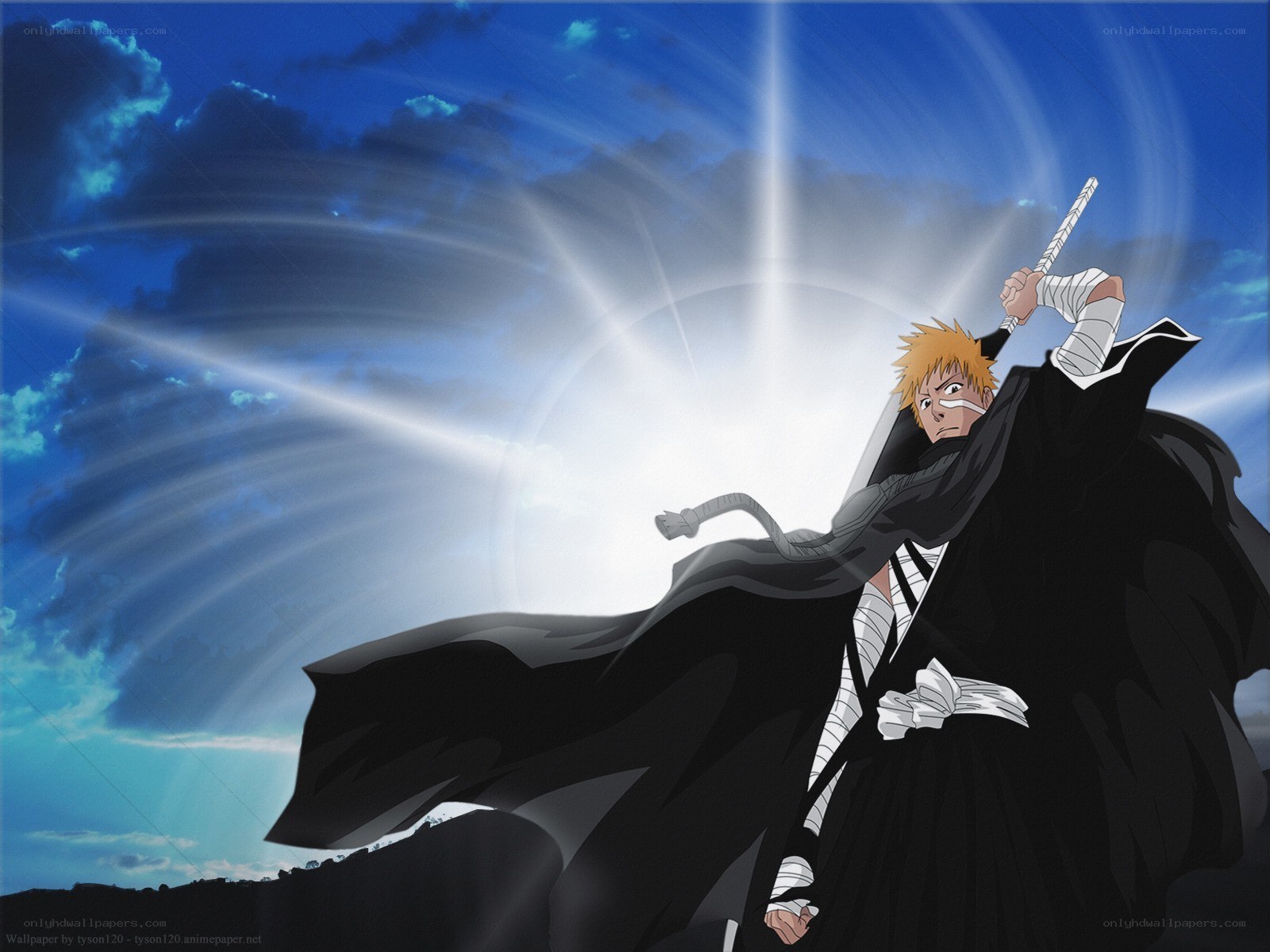 Bleach character in black cloak
