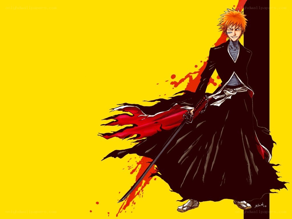 Bleach character in black robe