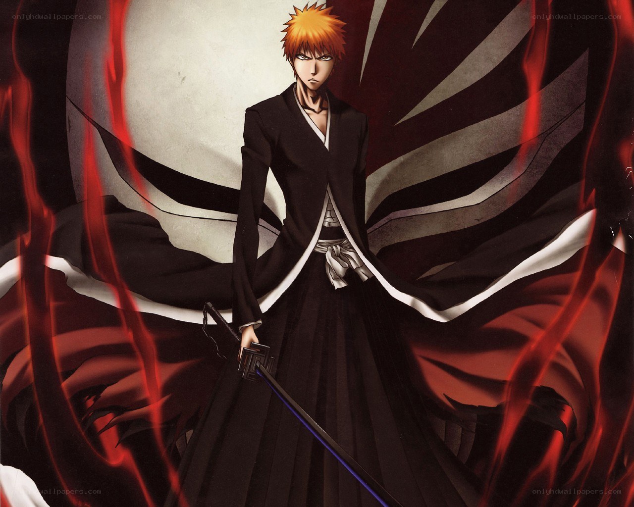 Bleach character in black robe