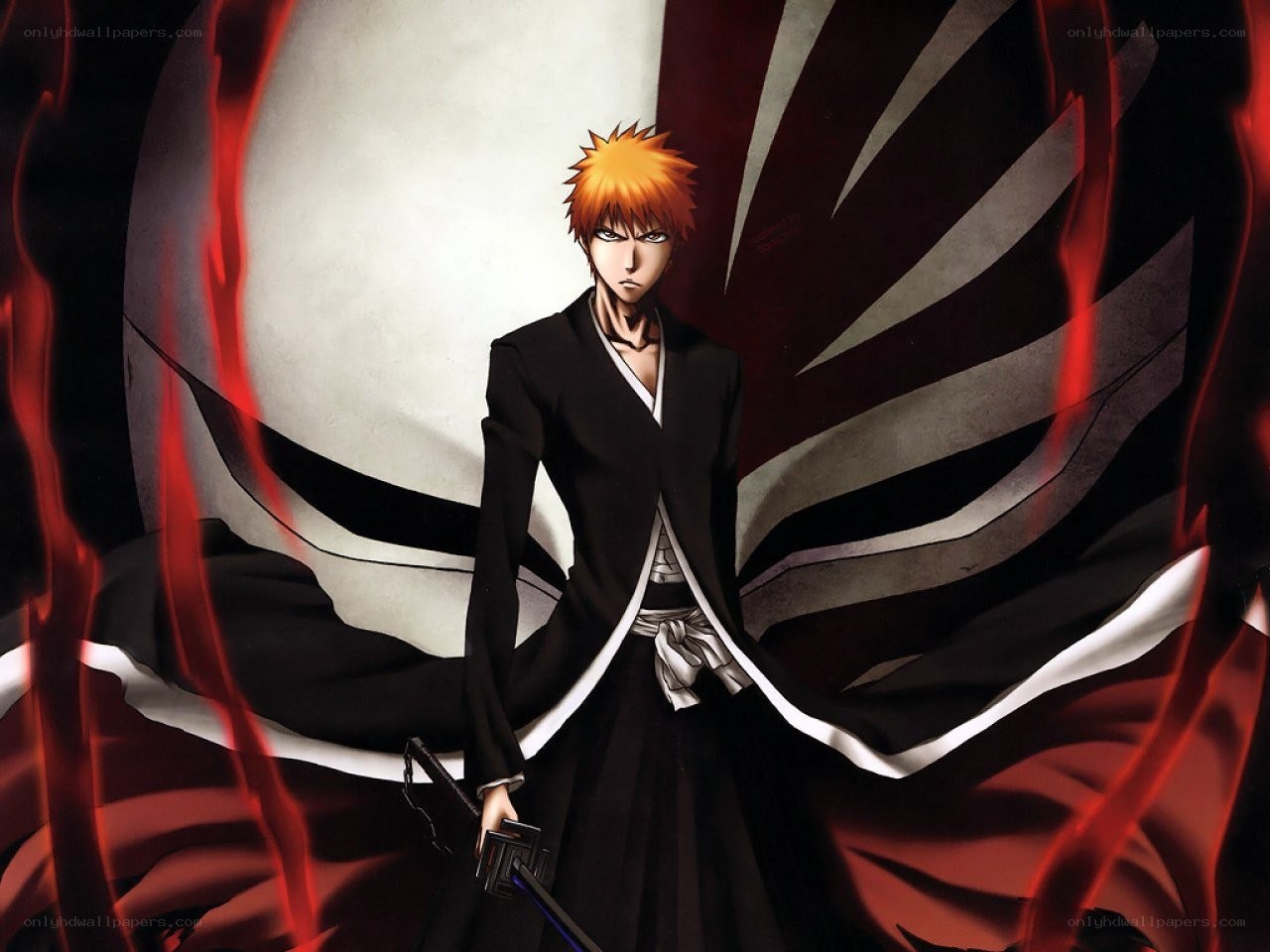 Bleach character in black robe