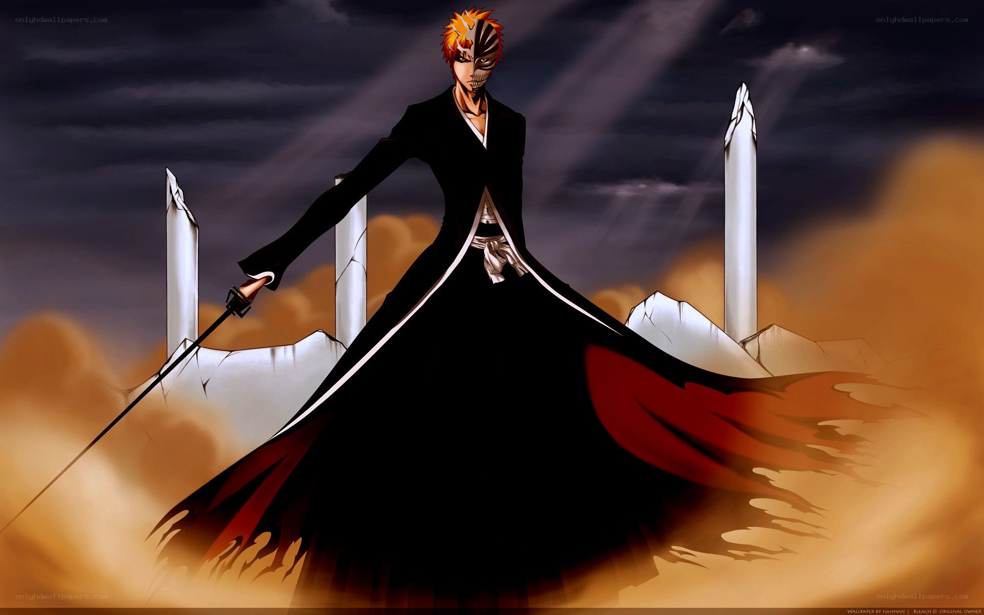 Bleach character in dark cloak