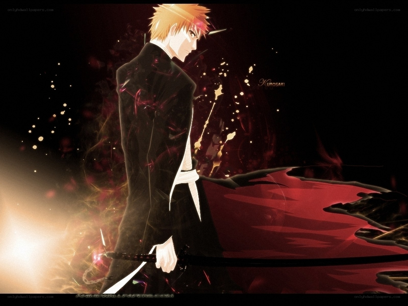 Bleach character in dark cloak