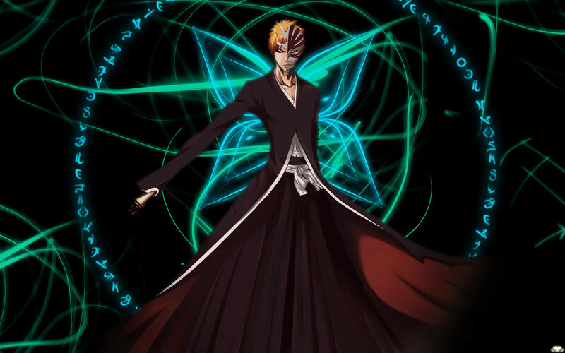 Bleach character in dark robe