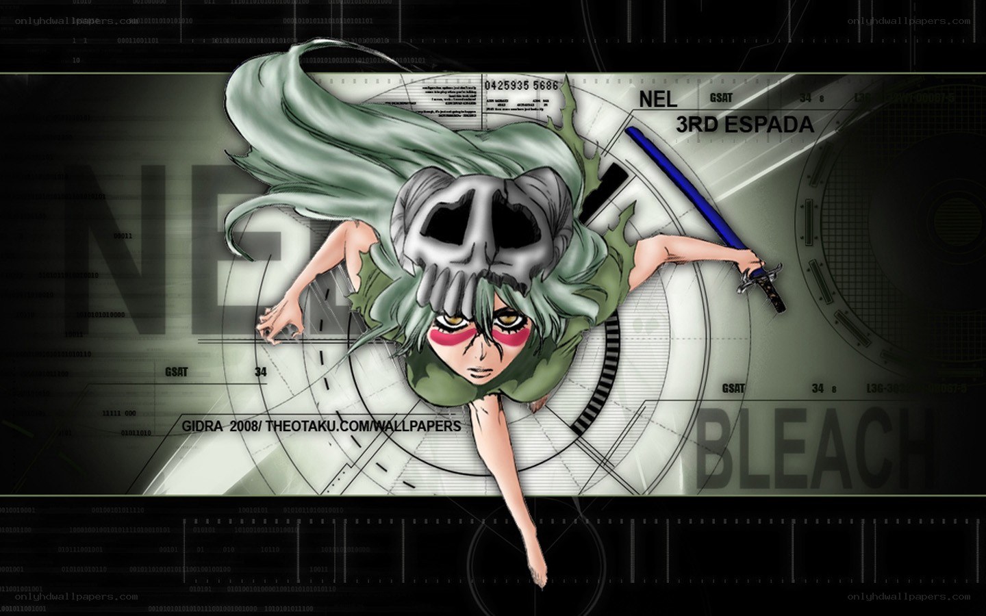Bleach character in digital interface