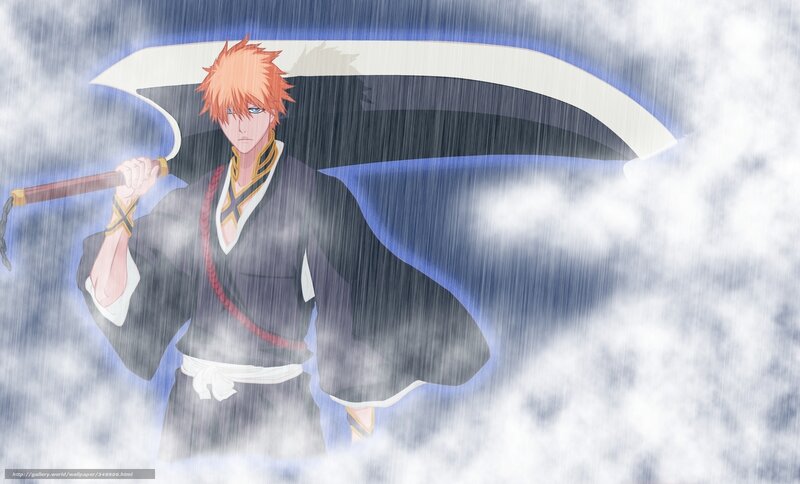 Bleach character in rain