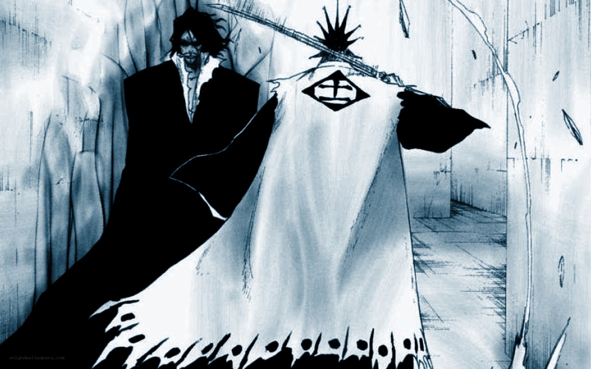 Bleach character in white cloak