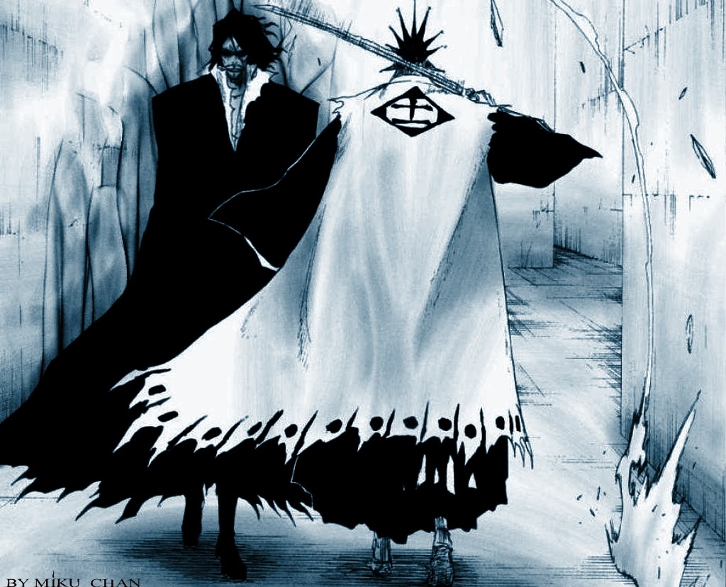 Bleach character in white cloak