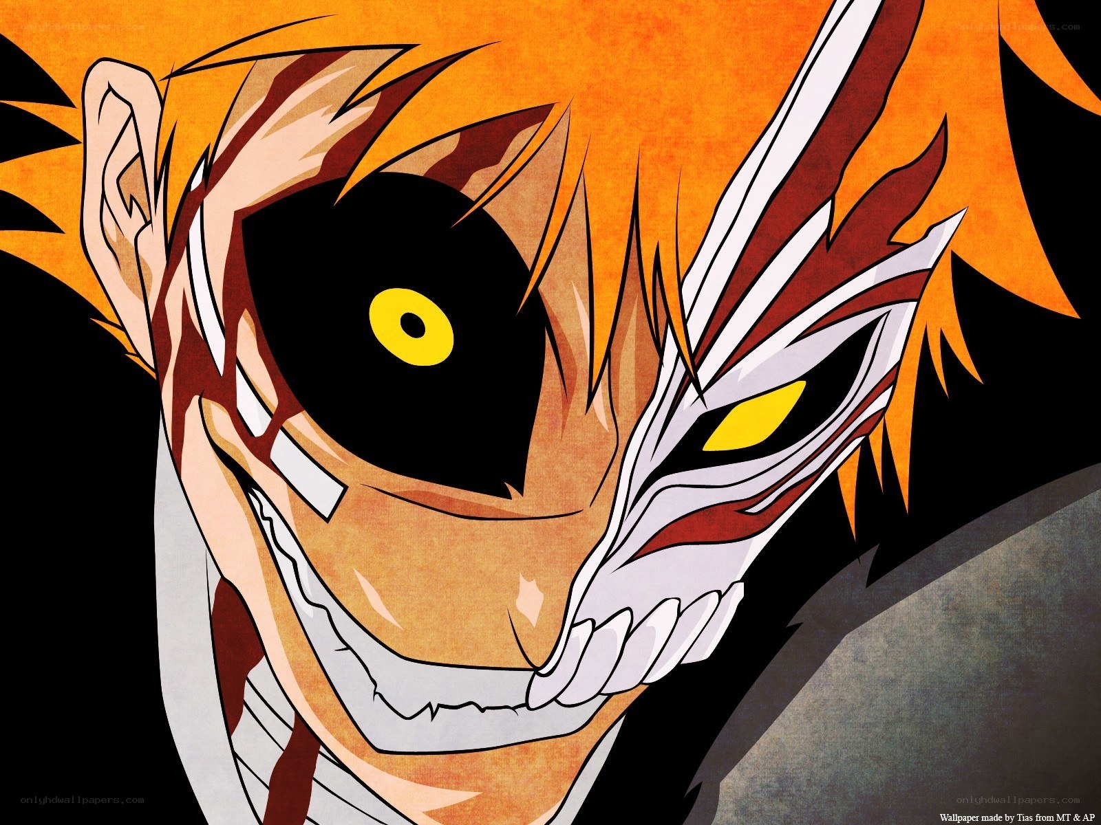 Bleach character mask close-up