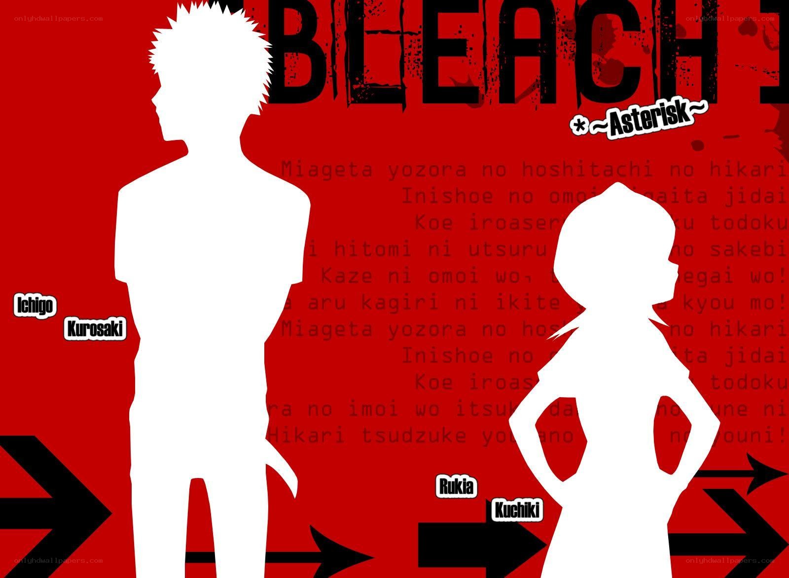 Bleach character silhouettes